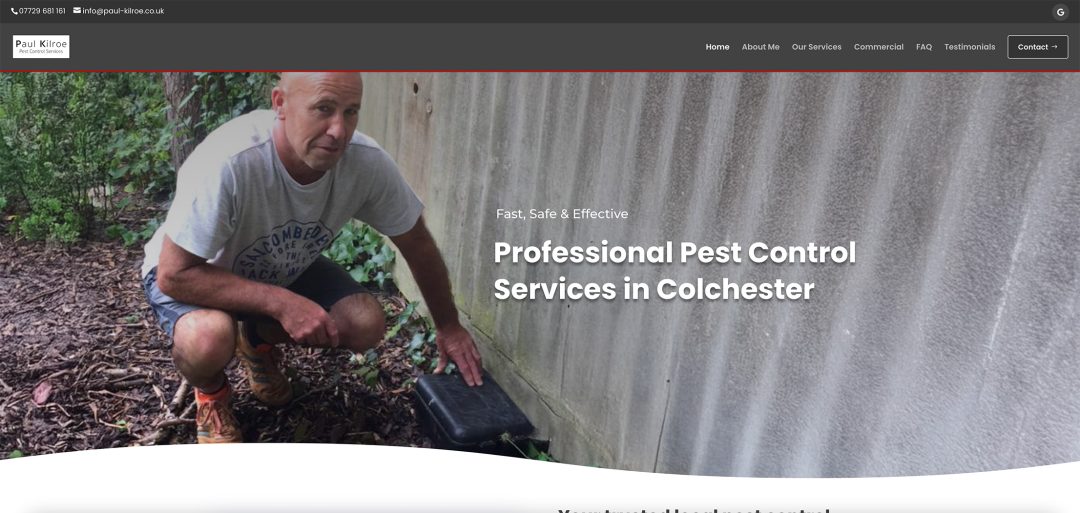 Paul Kilroe – Pest Control Services Colchester