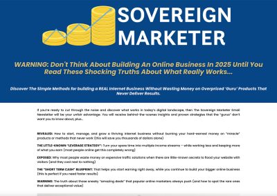 The Sovereign Marketer