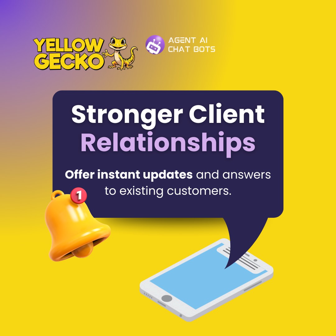 Stronger client relationships - Offer instant updates and answers to existing customers.